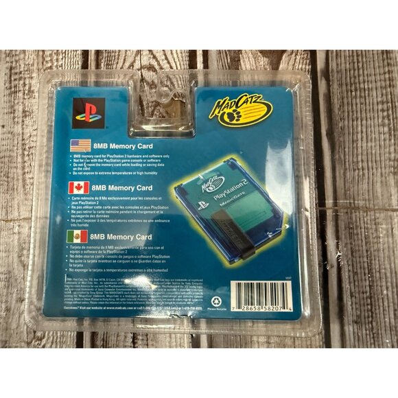 Mad Catz 8MB Memory Card for Playstation 2 PS2 - SLUH-00069 (Sealed) - Picture 2 of 2